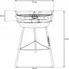 Grill węgowy BBQ tursytyczy ruszt regulowany 1007 Podgląd zdjęcia produktu 5