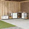 vidaXL Rangement de cuisine HATTEM Blanc 60 x 50 x 92 cm Voir les images du produit 2