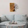 Wallity, Agac 5, Wanddeko, Nussbaum, Metall, 58 x 58 cm Produktbild-Vorschau 3