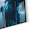 DEQORI Glasbild Echtglas 60x30 cm 'Surfer taucht Produktbild-Vorschau 5