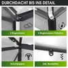 BRAST Gewächshaus Aluminium mit Fundament | 130x190x195cm Produktbild-Vorschau 7