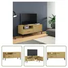 The Living Store TV-Schrank OSLO mit Metallbeinen Braun Produktbild-Vorschau 9