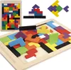3D dřevěné puzzle 40 barevných stavebních bloků Hra Tetris Náhled obrázku produktu 1
