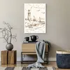 Poster - Poster ohne Rahmen - Skizze Küste Laterne - 50x70 Produktbild-Vorschau 6