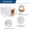 Diagrams and measurements of a vacuum cleaner dust bag. Produktbild-Vorschau