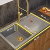QUADRON Spülbecken 1-Becken Spüle | Größe: 86 x 50 x 21 cm Produktbild-Vorschau 7