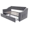 Flieks Schlafsofa Sofabett 90x190cm mit 2 Schubladen, Produktbild-Vorschau 10