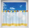 Bistrogardine Zierkante Gelb ca. 150x45 cm – transparente Produktbild-Vorschau 1