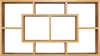 A wooden shelf with multiple compartments. Produktbild-Vorschau