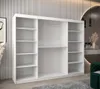 Kleiderschrank mit Spiegel PATRICIE – Breite 250 cm, weiß / Produktbild-Vorschau 2