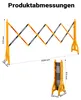 Wiltec ausziehbares Absperrgitter 250 cm aus Kunststoff, Produktbild-Vorschau 3