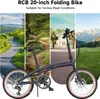 RCB GK4 Faltbares Fahrrad 20 Zoll – Aluminiumrahmen, Produktbild-Vorschau 2