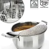 com-four® Abgießhilfe für Kochtöpfe - Topfsieb in Produktbild-Vorschau 2