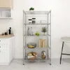 vidaXL Regál s 5 policemi 90x35x180 cm chrom 250 kg Náhled obrázku produktu 2