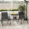 KOMFOTTEU Set da 2/4 sedie da giardino, sedie impilabili in Anteprima dell’immagine prodotto 6