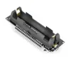 A product shot of a black electronic development board with gold connectors, designed to hold an 18650 battery. Produktbild-Vorschau