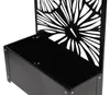 Pflanzkasten mit Rankgitter aus Metall, schwarz, 60x24x24 Produktbild-Vorschau 5