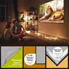 ESMART Expert UKD Tageslicht-Rahmen-Leinwand GRAU 186 x 105 Produktbild-Vorschau 3