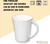 Tazze Wilmax 380 ml in porcellana bianca, set da 4 Anteprima dell’immagine prodotto 5