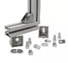 10x Befestigungswinkel für Aluprofil 40x40 und 40x80 - Nut Produktbild-Vorschau 1