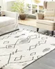BELIANI Teppich Weiß/Schwarz aus Baumwolle 140 x 200 cm Produktbild-Vorschau 2