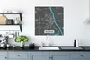MuchoWow® Poster Stadtplan - Worms - Blau - Deutschland - Produktbild-Vorschau 3