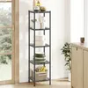 SONGMICS Standregal Metall, schmal, verstellbare Ablagen, Produktbild-Vorschau 1