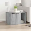 vidaXL Litter box Grey Sonoma 60x40x40 cm Materiál na bázi Náhled obrázku produktu 3