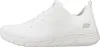 A side view of a white Skechers women's sneaker. Voir les images du produit