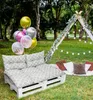 Amilian Palettenkissen SET Gartenkissen mit Rückenkissen Produktbild-Vorschau 4