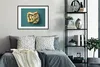 MuchoWow® Gerahmtes Poster Papier Doppelpunkt 80x60 cm - Produktbild-Vorschau 2