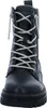 Front view of a black lace-up boot. Voir les images du produit