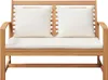 vidaXL Bank Braun und Creme 110 x 66 x 76 cm Massivholz Produktbild-Vorschau 4