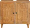 Badezimmerschrank Wandmontiert Hellbraun 62 x 33 x 58 cm Produktbild-Vorschau 3