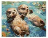 Schipper Otterpärchen Malen nach Zahlen, Farben enthalten, Produktbild-Vorschau 2
