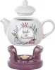 KADAX Théière 1L avec réchaud Set, Cafetière en porcelaine Voir les images du produit 4