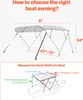 VEVOR Biminitop Bâche pour bateau, 4 arcs, cadre en Voir les images du produit 5