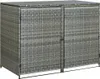 vidaXL Contenitore per rifiuti da 2 tonnellate in rattan Anteprima dell’immagine prodotto 3