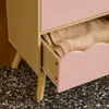 sweeek - Kinderkommode Holzlook 3 Schubladen - Rosa Produktbild-Vorschau 4