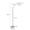 Steinhauer Stehleuchte Biron 1-flammig Silber Matt 45x25cm Produktbild-Vorschau 8