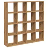vidaXL Artisan dubová knihovna 137,5x29x137,5 cm materiál Náhled obrázku produktu 1