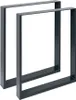 2s nohy stolu rám stolu běhouny stolu ocel 50x72 cm Náhled obrázku produktu 1