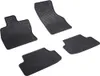 A set of four black rubber car floor mats arranged on a white background. Anteprima dell’immagine prodotto