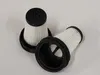 Two vacuum cleaner filters are displayed on a light gray and white background. Produktbild-Vorschau