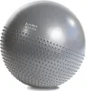 A close-up studio shot of a gray exercise ball with textured bumps on the lower half. Náhled obrázku produktu