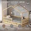 ML-Design dětská postel domeček postel 90x200 cm přírodní Náhled obrázku produktu 2