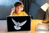 MuchoWow® Laptop Aufkleber Sticker Cover Taube - Vogel - Produktbild-Vorschau 3