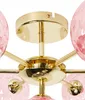 BELIANI Deckenleuchte Rosa u. Gold aus Glas Rund 7 Kugel Produktbild-Vorschau 7
