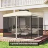 Moustiquaires pour tonnelle barnum pavillon de jardin 3 x 3 Voir les images du produit 9