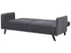 BELIANI Sofa rozkładana szara welurowa 3-osobowa z funkcją Podgląd zdjęcia produktu 5